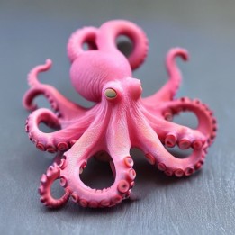 Mini Octopus Porte-clés 3D Articulé | minifab3d