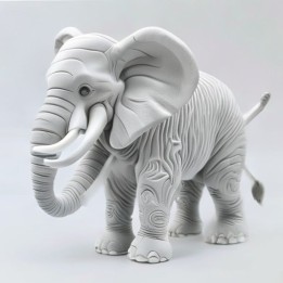 Éléphant Articulé Flexi 3D | minifab3d