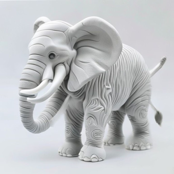 Éléphant Articulé Flexi 3D | minifab3d