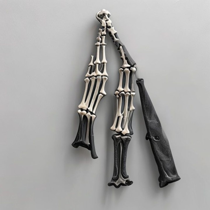 Patère Main Squelette — Porte-Manteau Gothique 3D | minifab3d