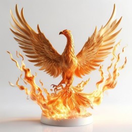 Phénix Renaissant — Figurine Mythologique 3D | minifab3d