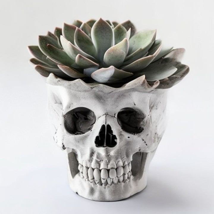 Skull Planter Crâne — Cache-Pot Imprimé 3D | minifab3d