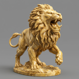 Lion réaliste
