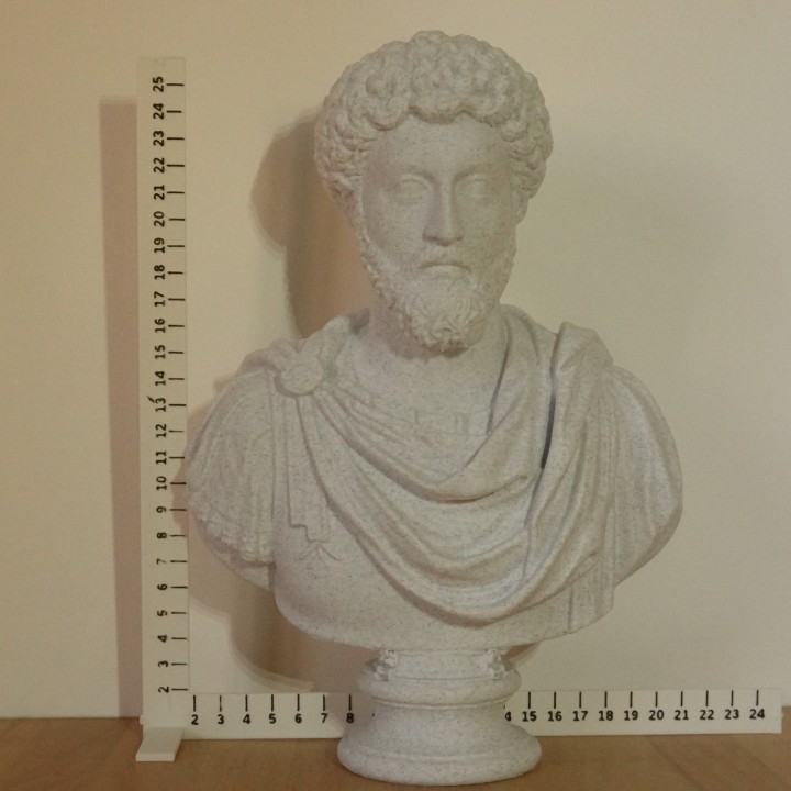 Buste Marc Aurèle empereur philosophe romain | minifab3d