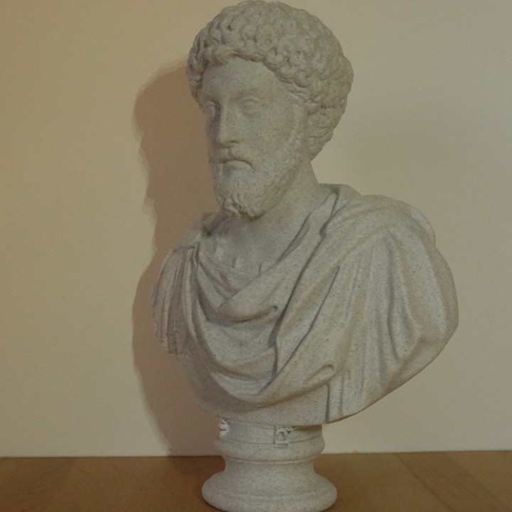 Buste Marc Aurèle empereur philosophe romain | minifab3d