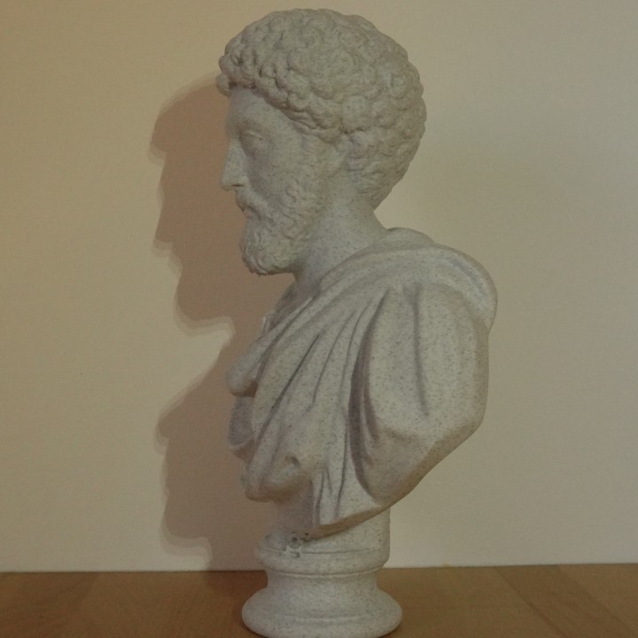 Buste Marc Aurèle empereur philosophe romain | minifab3d