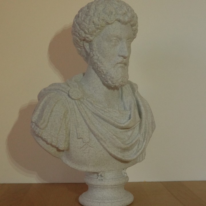 Buste Marc Aurèle empereur philosophe romain | minifab3d