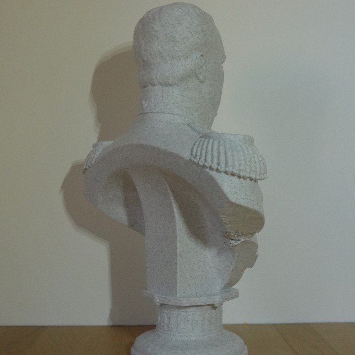 Buste Napoléon Bonaparte empereur français | minifab3d