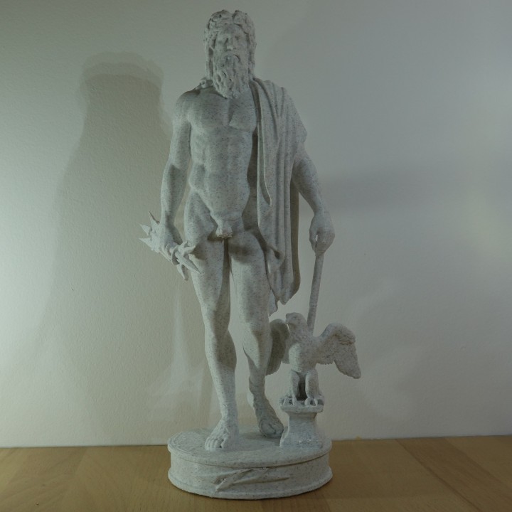 Statue Zeus roi des dieux grecs | minifab3d