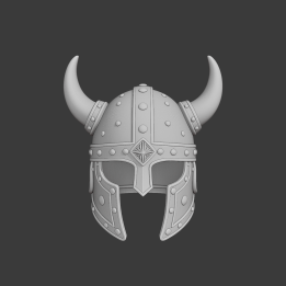 Casque Viking à cornes, style guerrier nordique