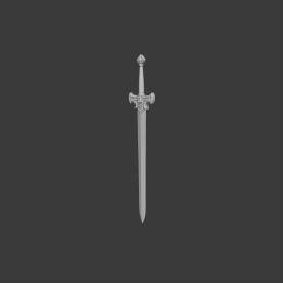 Épée Médiévale ornée, réplique décorative fantasy