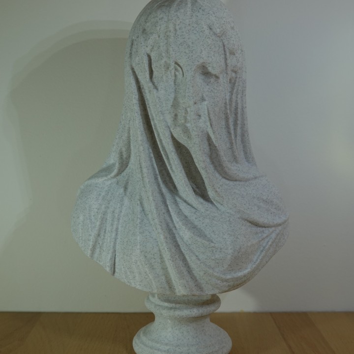 Buste Femme Voilée sculpture antique
