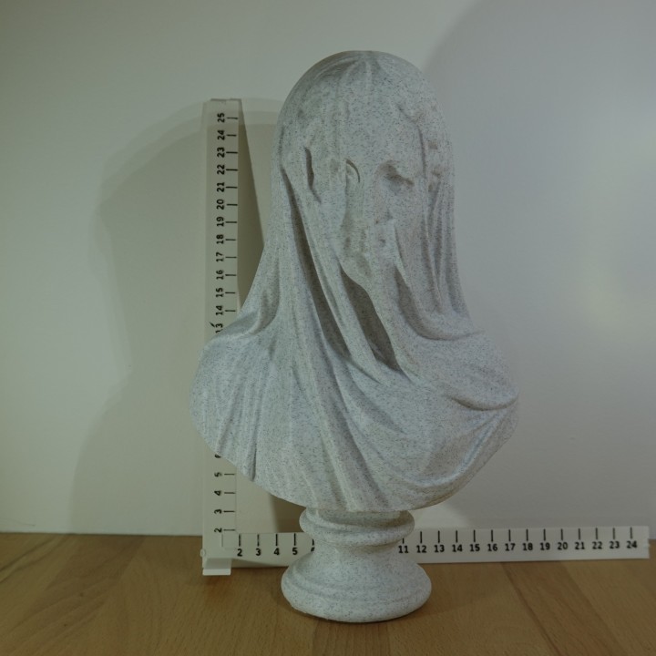 Buste Femme Voilée sculpture antique | minifab3d