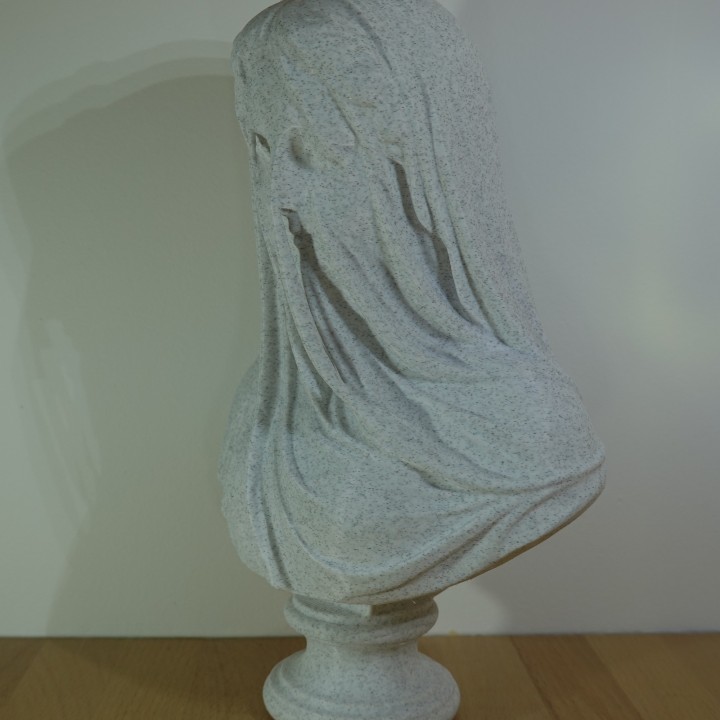 Buste Femme Voilée sculpture antique | minifab3d