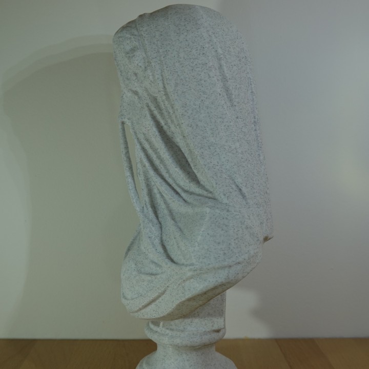 Buste Femme Voilée sculpture antique | minifab3d