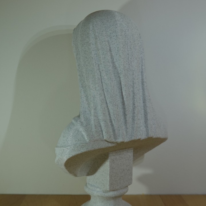 Buste Femme Voilée sculpture antique | minifab3d