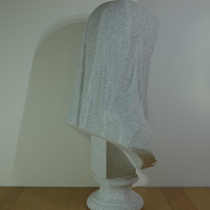 Buste Femme Voilée sculpture antique | minifab3d