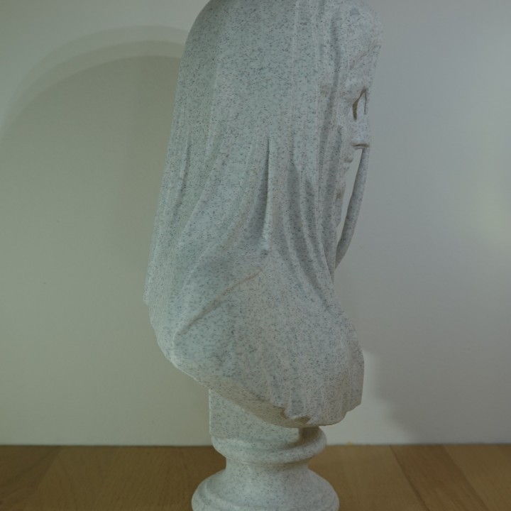 Buste Femme Voilée sculpture antique | minifab3d