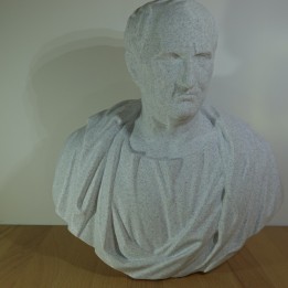 Buste de Cicéron orateur romain, sculpture antique déco bureau, cadeau passionné d'histoire