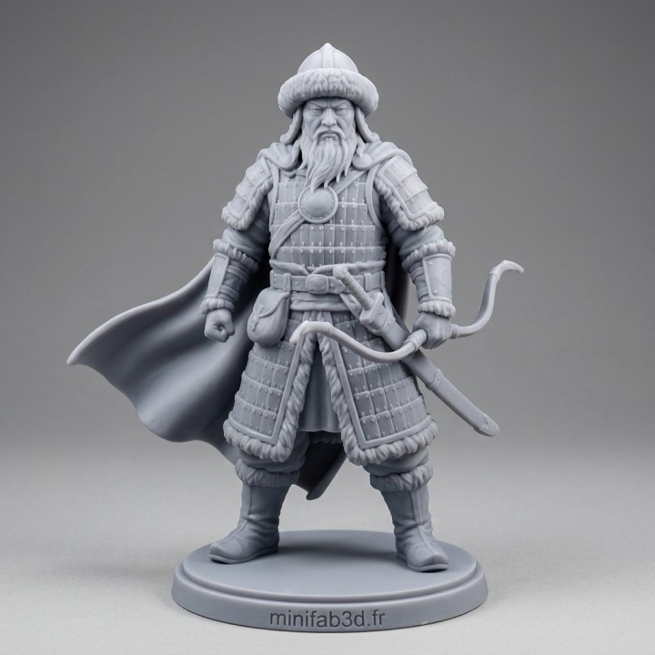 Figurine Gengis Khan — miniFAB3D