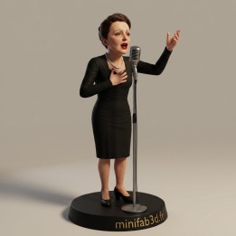 Figurine Icône de la Chanson Française | miniFAB3D
