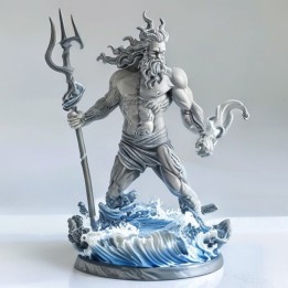 Poséidon Dieu des Mers – Figurine 3D | minifab3d