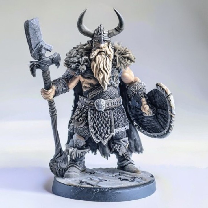 Viking Guerrier – Figurine 3D | minifab3d
