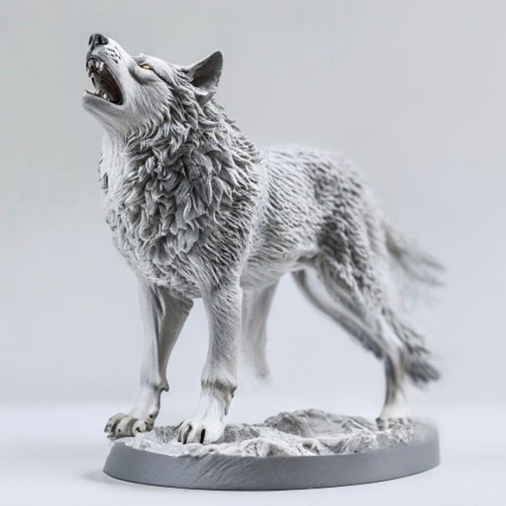 Loup Hurlant – Figurine 3D | minifab3d