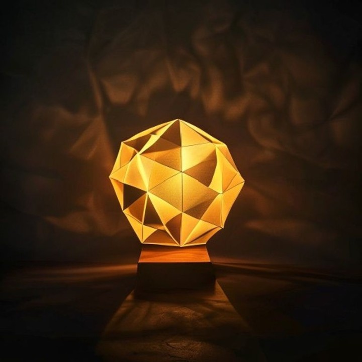 Lampe Géométrique Icosaèdre 3D | minifab3d