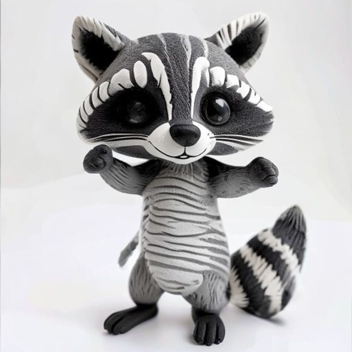 Raton Laveur Articulé Flexi 3D | minifab3d