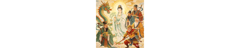 Figurines Mythologie Chinoise - Dieux et Créatures à Peindre