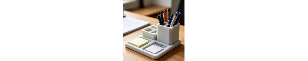 Porte-stylos & organiseur de bureau 3D — Fabriqué en France