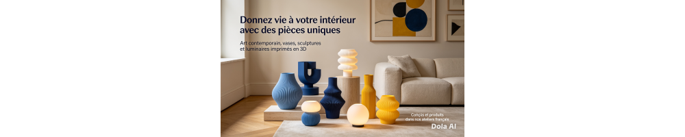 Art & Décoration 3D imprimés en France | Minifab3D