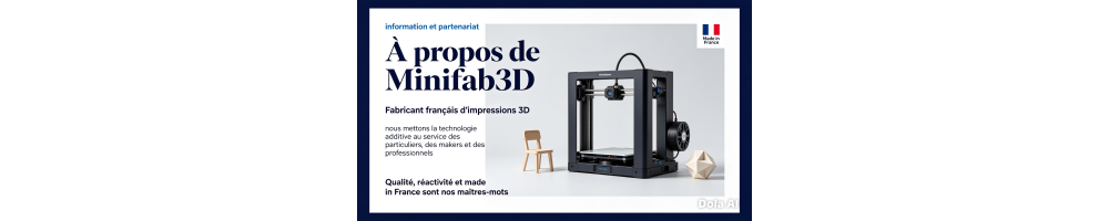 Infos & Collaborations — miniFAB3D, atelier impression 3D France