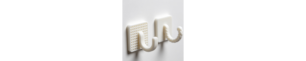 Patères murales & crochets design imprimés 3D — Fabriqué en France